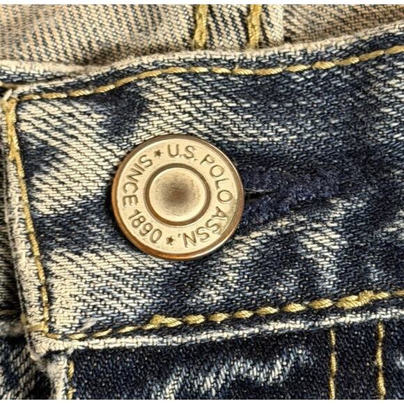 Vintage US Polo Assn Jeans Mens 34x34 Blue Carpenter Utility Workwear Y2K - Picture 13 of 16